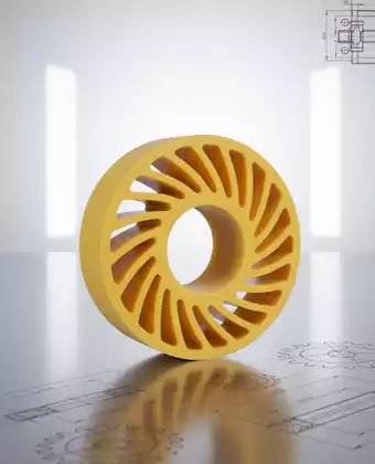 Metal Nylon Bonded Pu Parts